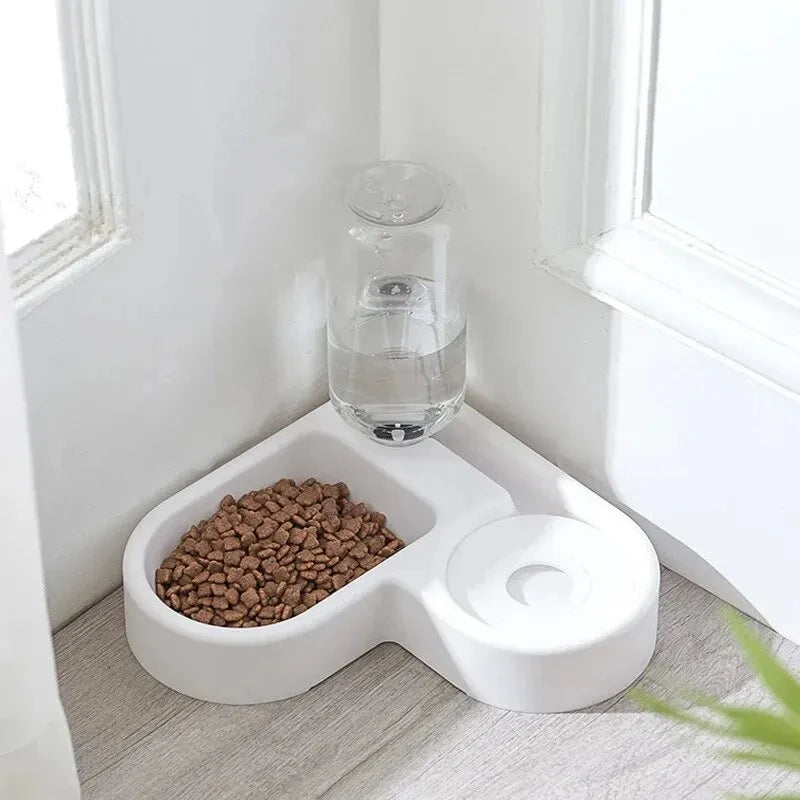 The SleekHeart Duo | 2-in-1 Moisture-Proof Feeding Station