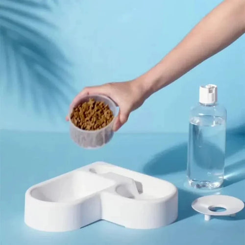 The SleekHeart Duo | 2-in-1 Moisture-Proof Feeding Station