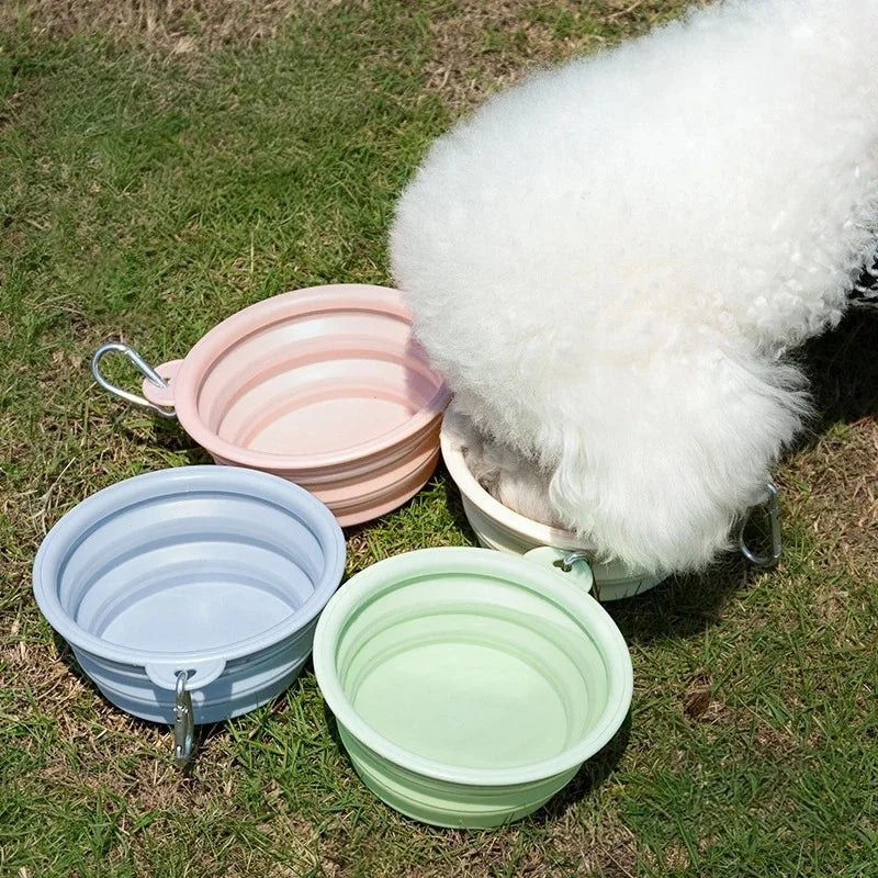 The Macaron Travel Bowl | Collapsible & Portable Pet Basin