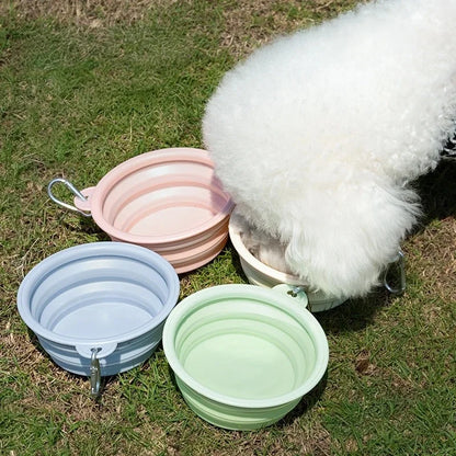 The Macaron Travel Bowl | Collapsible & Portable Pet Basin